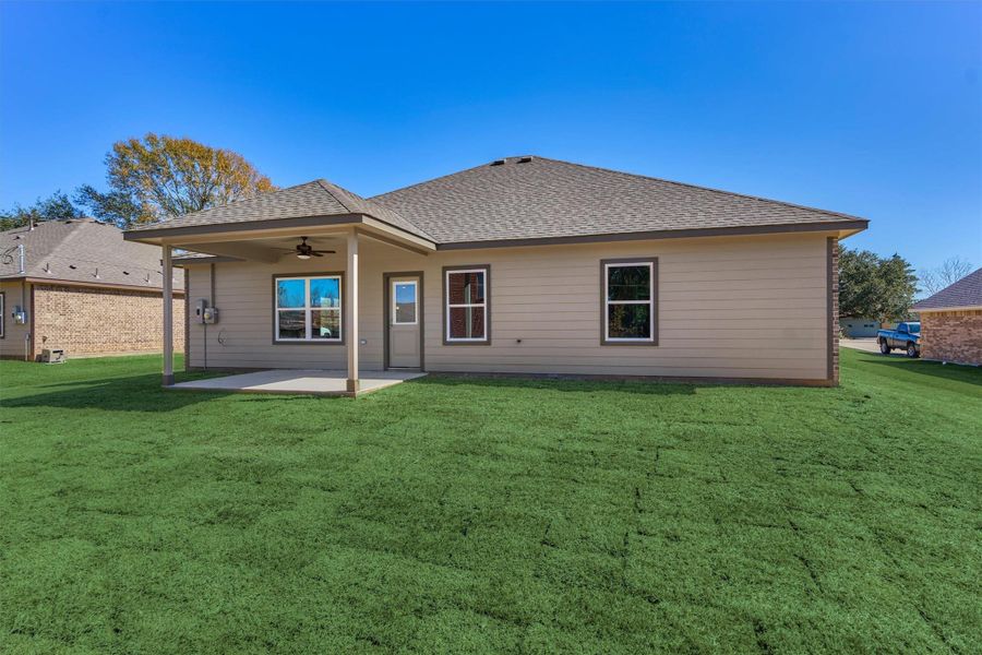 Exterior details and patio area of a home in , Willis (Image 3). Exterior details and patio area of a home in , Willis (Image 3).