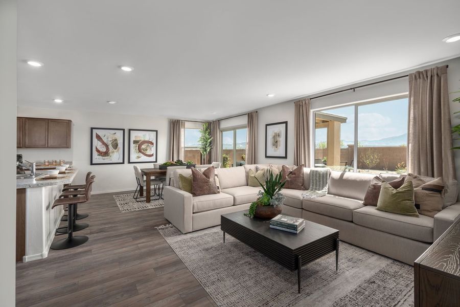 Representative furnished interior of a home built from the Plan 1708 by KB Home in Mirador Ridge Skies, Tucson (Image 4).