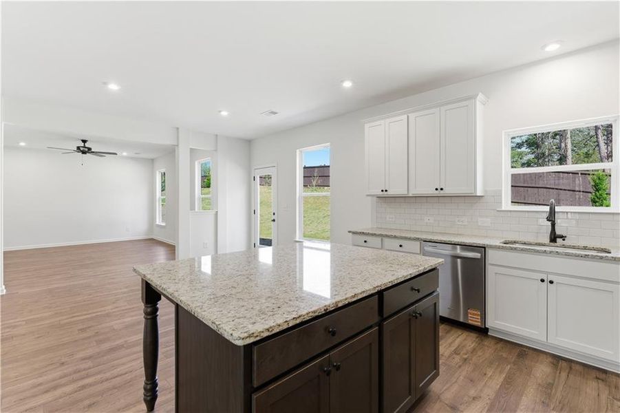 Furnished interior view inside a new home in The Overlook at Factory Shoals, Mableton (Image 12).
