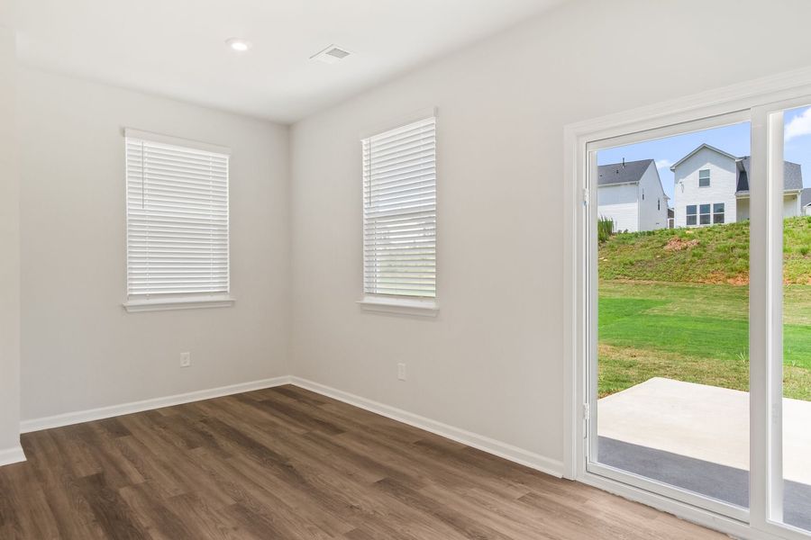 Spacious, unfurnished interior of a new home in The Mill at Woodcreek Farms, Elgin (Image 26). Spacious, unfurnished interior of a new home in The Mill at Woodcreek Farms, Elgin (Image 26).