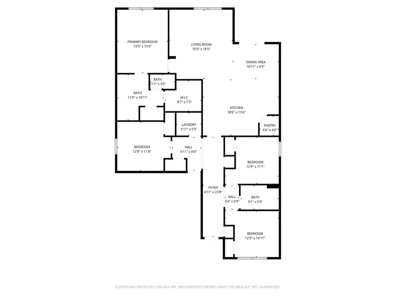 2D floor plan layout of this home in Stone Ridge, Moncks Corner, SC (Image 5).