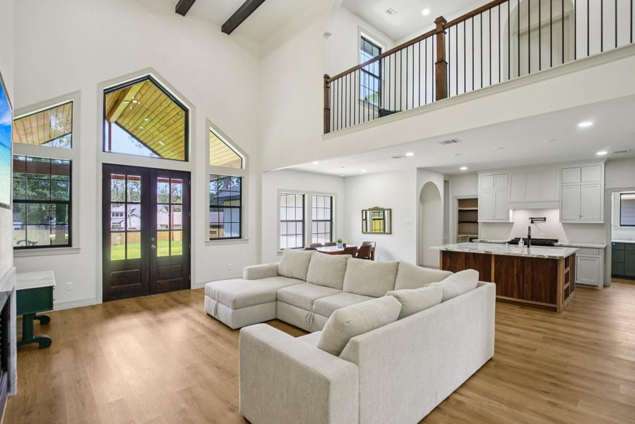 Furnished interior view inside a new home in , Willis (Image 16).