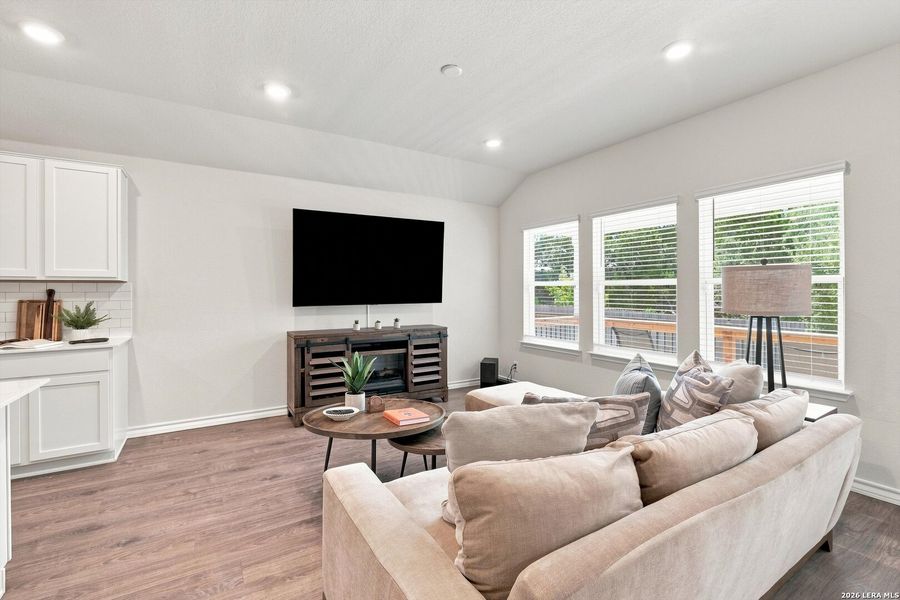 Furnished interior view inside a new home in Brookstone Creek, San Antonio (Image 10).