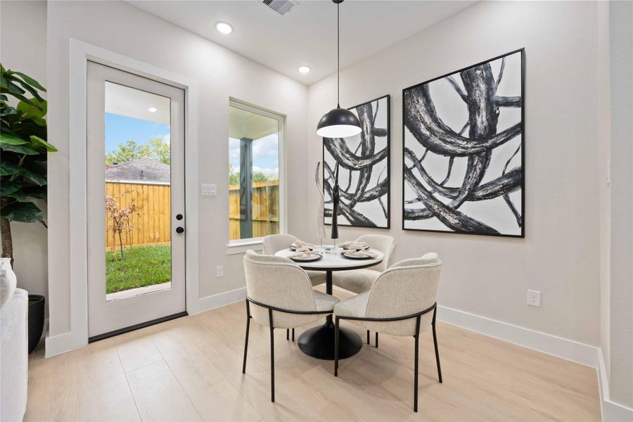 Furnished interior view inside a new home in , Houston (Image 6).
