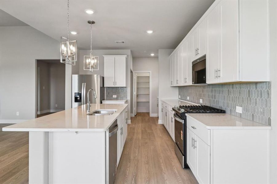 Furnished interior view inside a new home in Lakehaven - Premier Series, Farmersville (Image 4).
