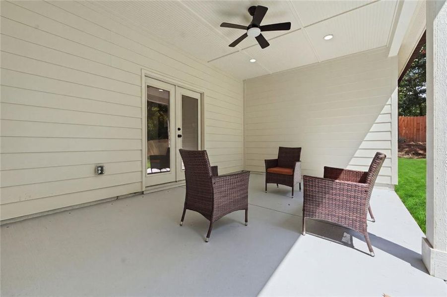 Exterior details and patio area of a home in , Douglasville (Image 3).