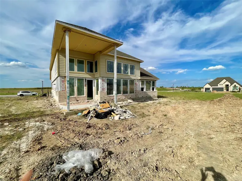 Rear of Home and Private Backyard