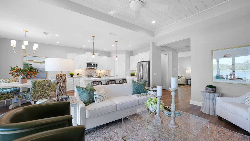 Representative furnished interior of a home built from the Meadow Brook by Neal Communities in Verandah, Fort Myers (Image 12).
