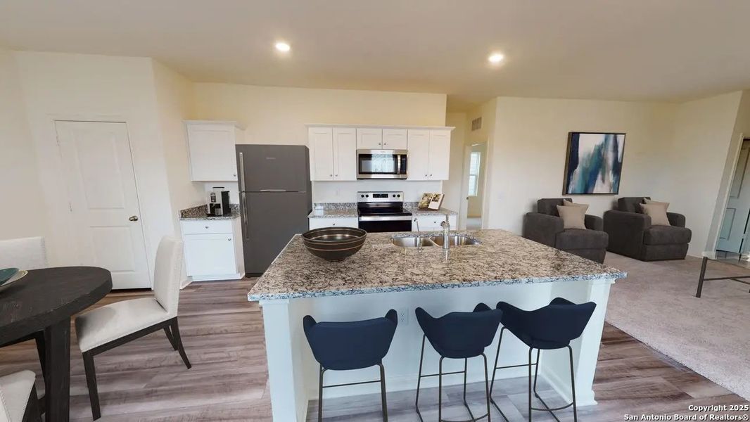 Furnished interior view inside a new home in Saddlebrook Ranch, Schertz (Image 3).