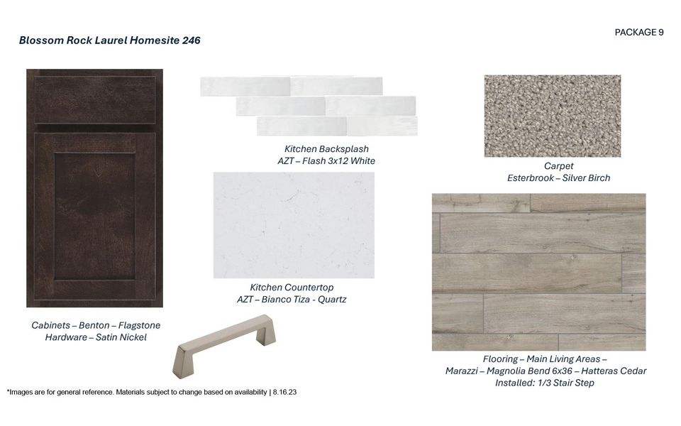 Laurel Homesite 246 Design Selections