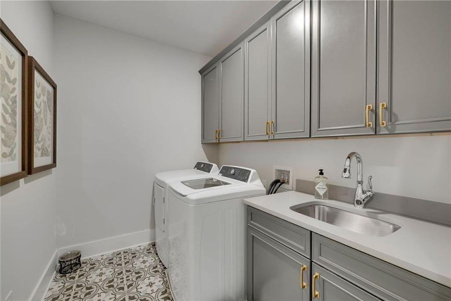 Furnished interior view inside a new home in Soleil Belmont Park, Canton (Image 52).