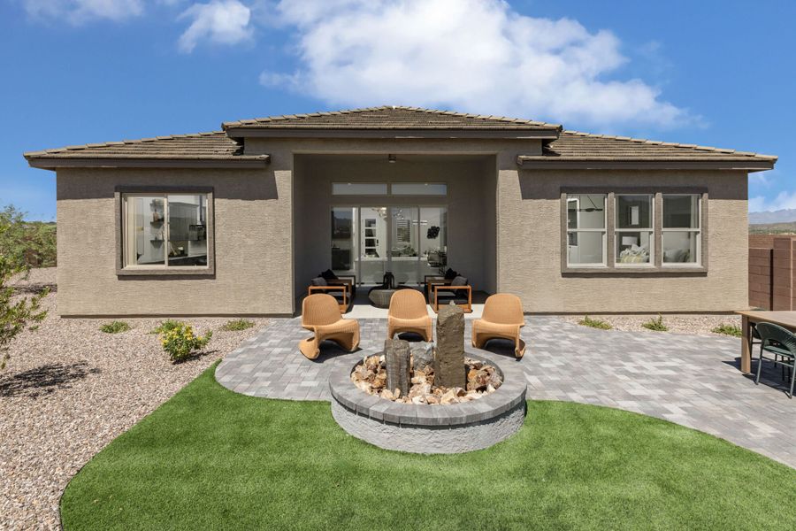 Representative exterior details of a home built from the Emilia by Mattamy Homes in Covena Pointe, Tucson (Image 4).