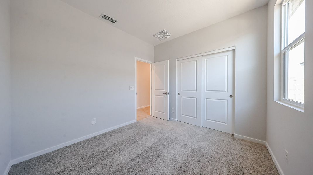 A room with white doors. A room with white doors.