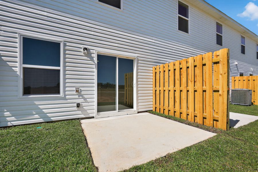 A house with a fence. A house with a fence.