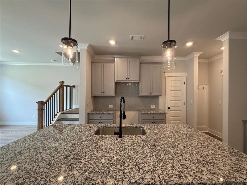Furnished interior view inside a new home in The Towns at Auburn Station East, Auburn (Image 10).