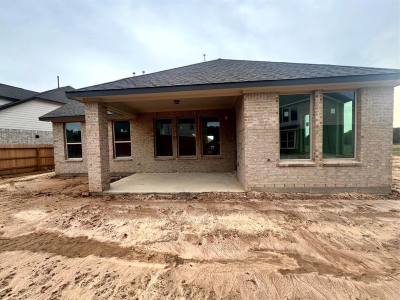 Exterior details and patio area of a home in Katy Lakes 50FT, Katy (Image 3). Exterior details and patio area of a home in Katy Lakes 50FT, Katy (Image 3).