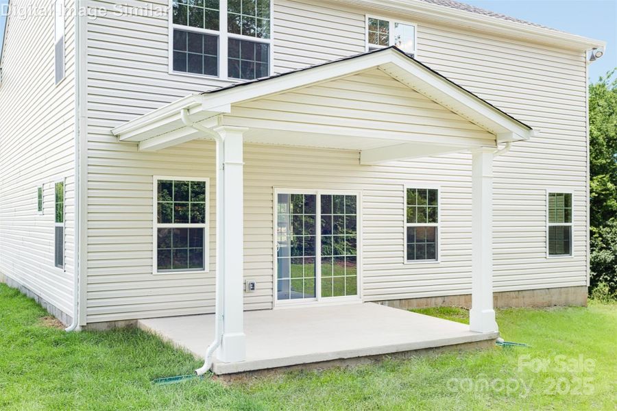 Optional covered porch — more room to relax and enjoy get-togethers while the kids play out back.