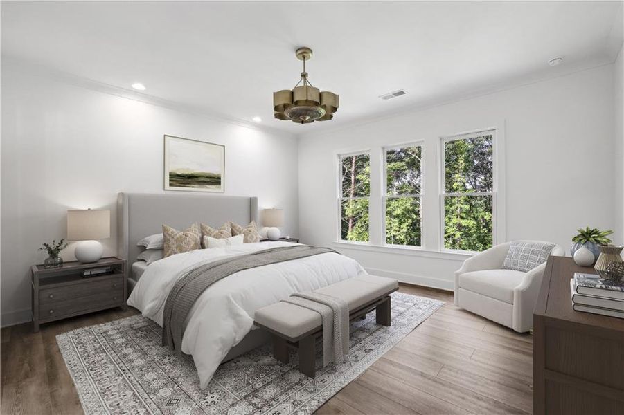 Furnished interior view inside a new home in , Dawsonville (Image 19).