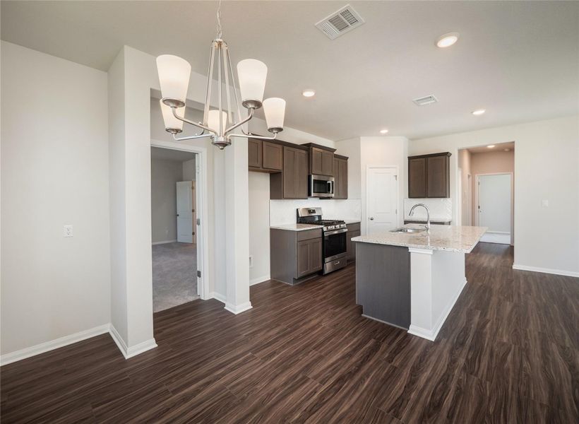 Furnished interior view inside a new home in Anthem Cottages, Kyle (Image 10).