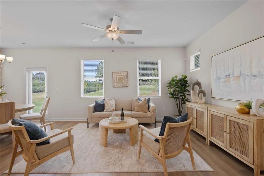 Furnished interior view inside a new home in Walden Park - The Retreat, Jonesboro (Image 16).