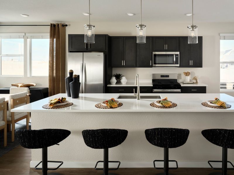 Furnished interior view inside a new home in Barefoot, Firestone (Image 3).