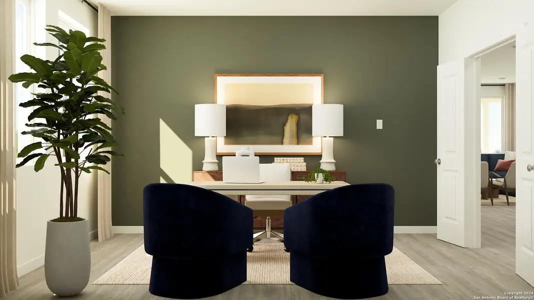 Furnished interior view inside a new home in Gatehouse, New Braunfels (Image 4).