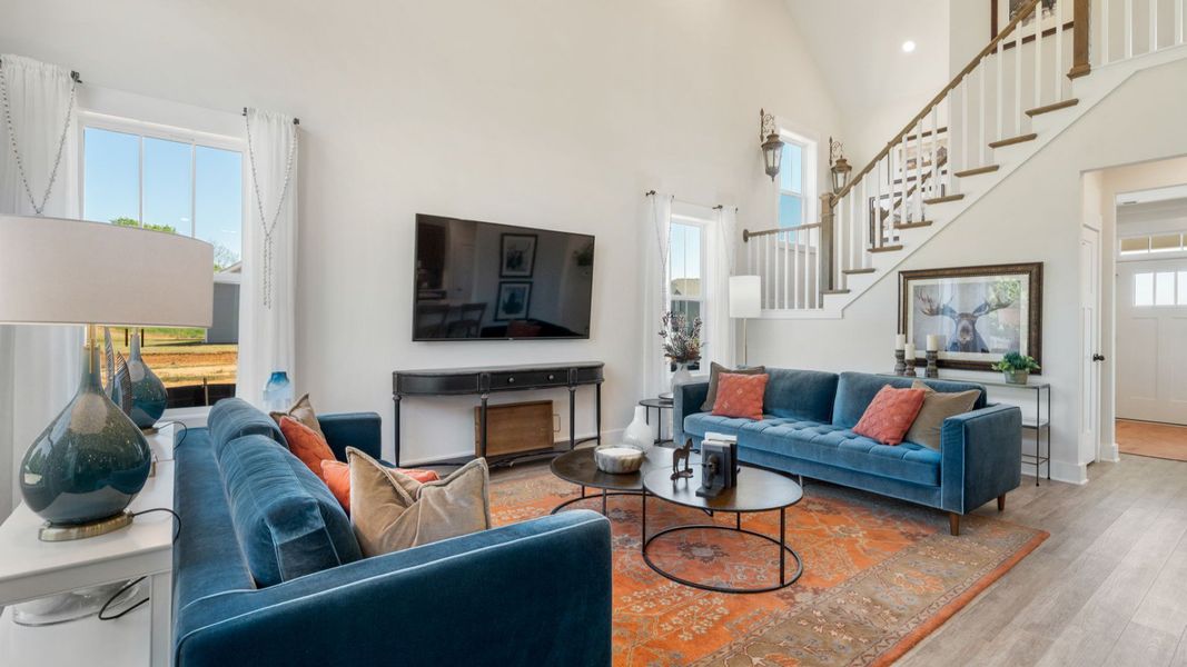 Furnished interior view inside a new home in Benjamin's Grove, Woodruff (Image 12). Furnished interior view inside a new home in Benjamin's Grove, Woodruff (Image 12).