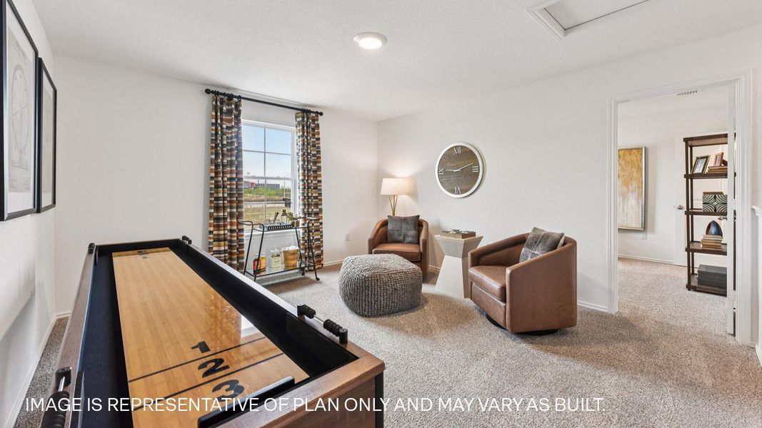 Furnished interior view inside a new home in Palomino, Manor (Image 27).