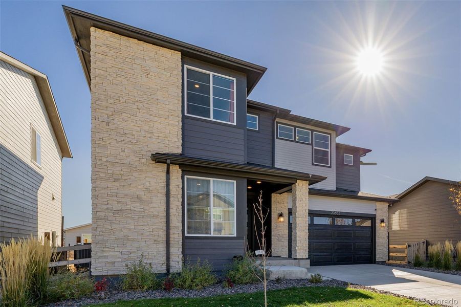 Exterior details and patio area of a home in , Aurora (Image 21).