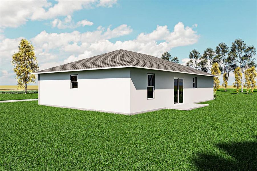 Exterior details and patio area of a home in , Dunnellon (Image 4).