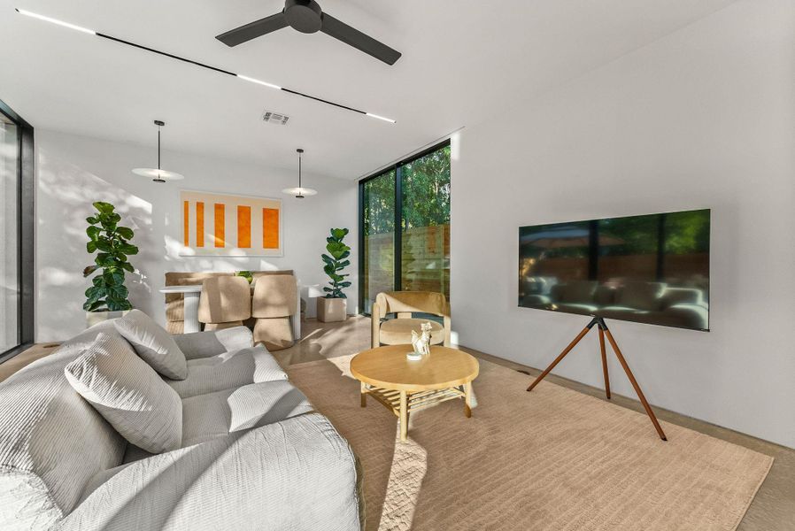 Furnished interior view inside a new home in , Austin (Image 8). Furnished interior view inside a new home in , Austin (Image 8).