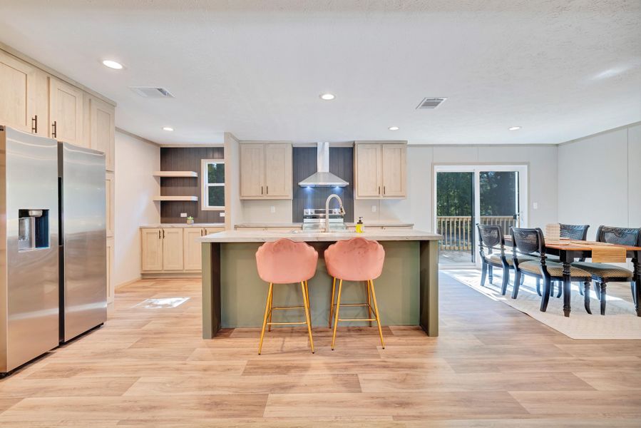 Furnished interior view inside a new home in , Cross (Image 6).