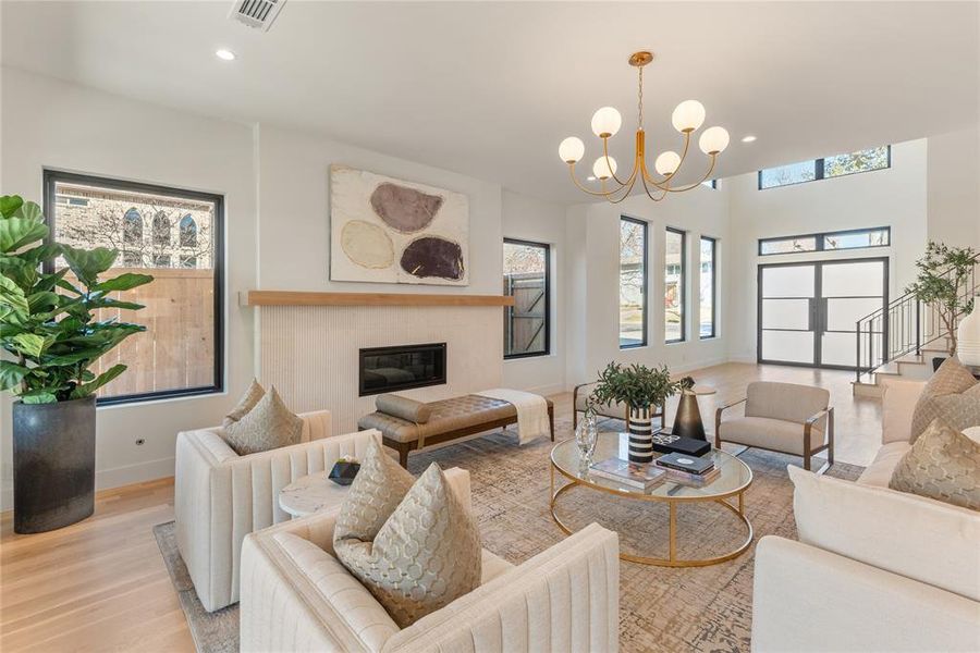 Furnished interior view inside a new home in , Dallas (Image 5).