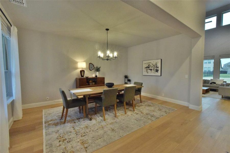 Furnished interior view inside a new home in Abe's Landing, Granbury (Image 11).