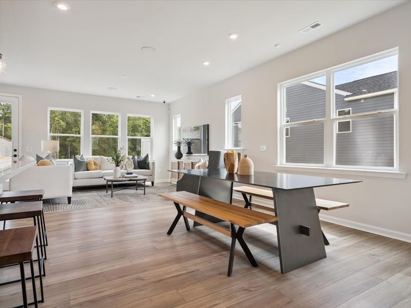 Representative furnished interior of a home built from the Stuart by Tri Pointe Homes in Millstone, Cramerton (Image 5).