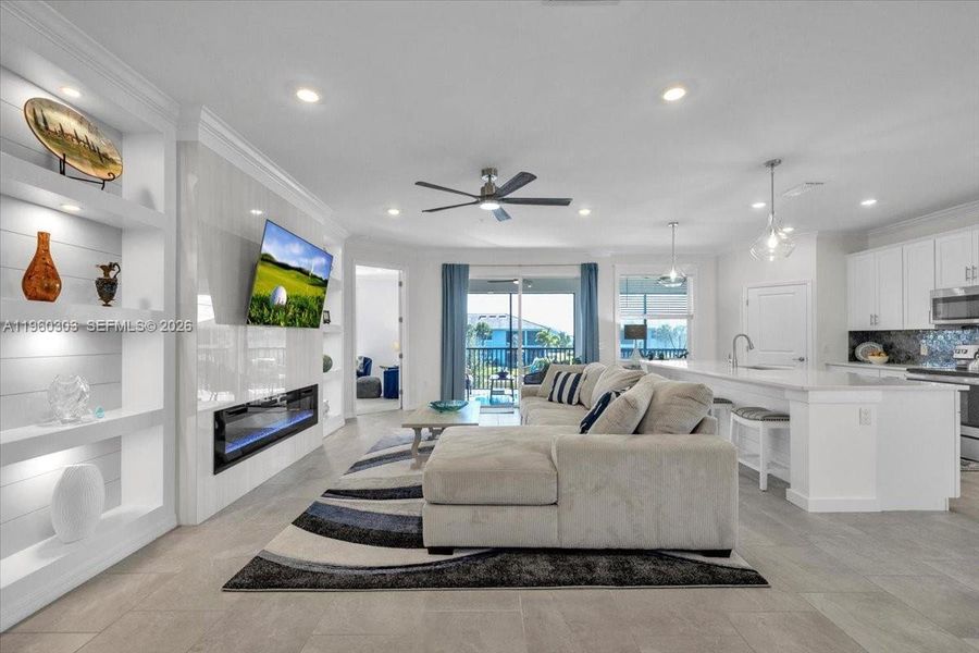 Furnished interior view inside a new home in , Naples (Image 16).