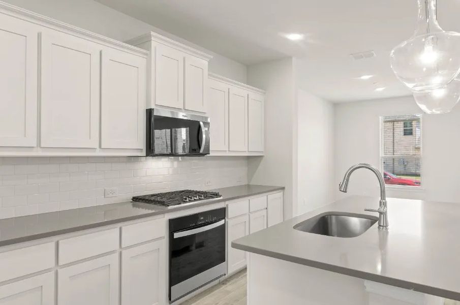 Front exterior of a new home in Timber Ridge, Corinth, TX, highlighting curb appeal (Image 24).