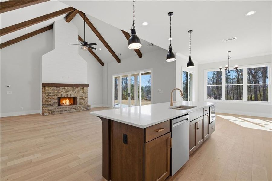 Furnished interior view inside a new home in , Canton (Image 6).