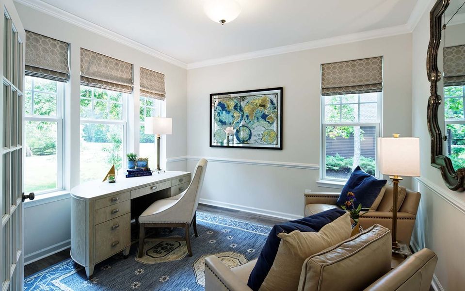 Representative furnished interior of a home built from the Carter by Brookfield Residential in Wendell Falls, Wendell (Image 3).