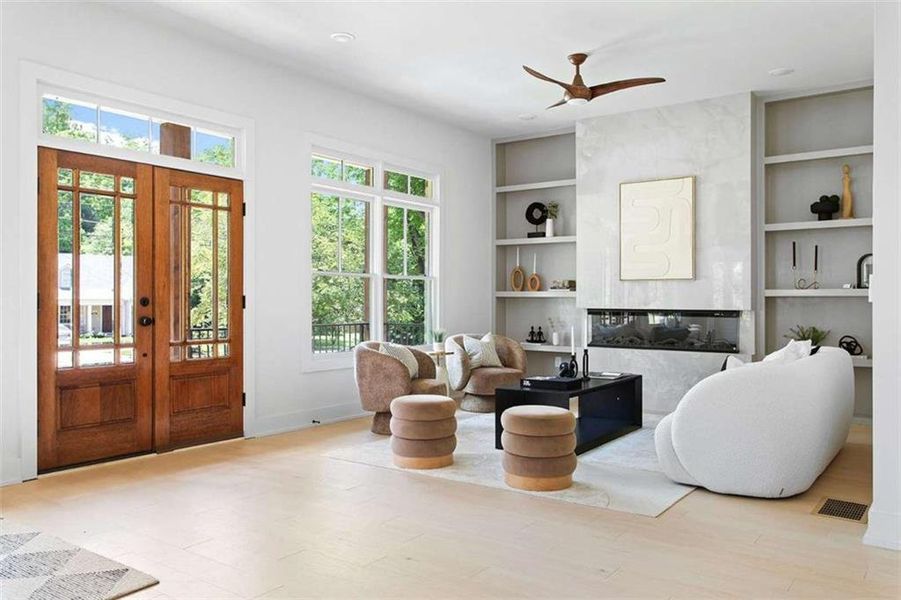 Furnished interior view inside a new home in , Atlanta (Image 16).