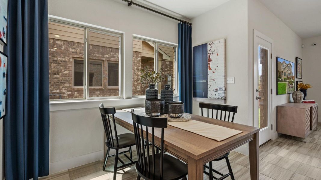 Furnished interior view inside a new home in Saddle Creek Twinhomes, Georgetown (Image 10). Furnished interior view inside a new home in Saddle Creek Twinhomes, Georgetown (Image 10).