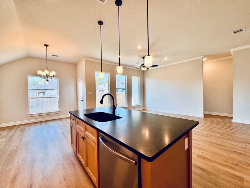 Furnished interior view inside a new home in Lexington Heights, Willis (Image 8).