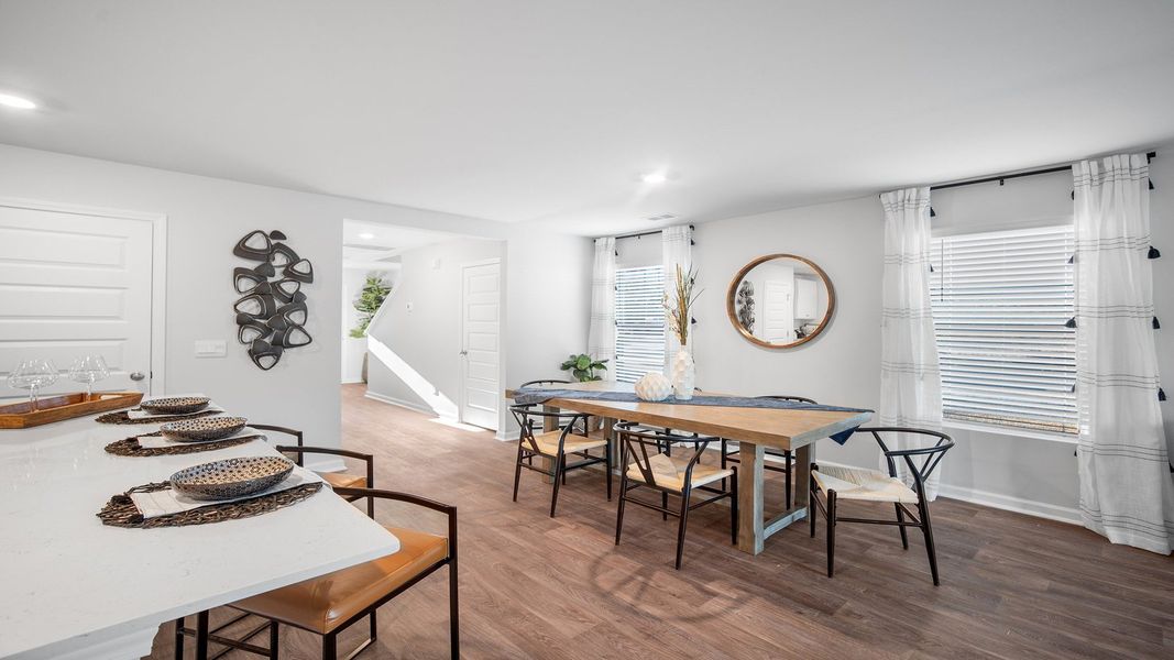 Furnished interior view inside a new home in The Groves at Bees Creek, Ridgeland (Image 12).