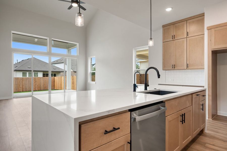 Furnished interior view inside a new home in Heritage, Dripping Springs (Image 12).