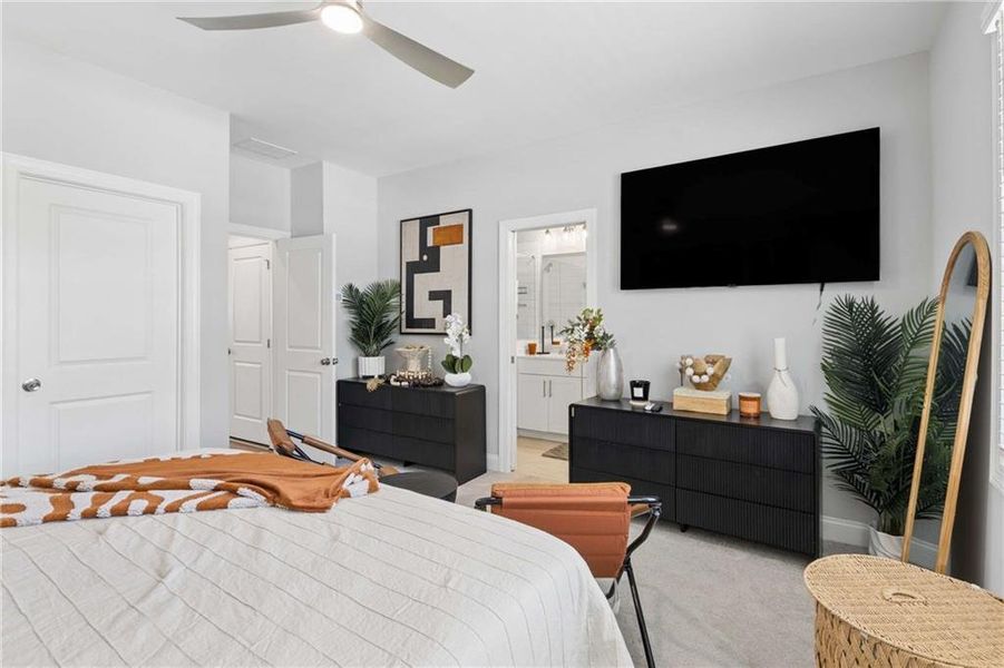 Furnished interior view inside a new home in , Atlanta (Image 12).