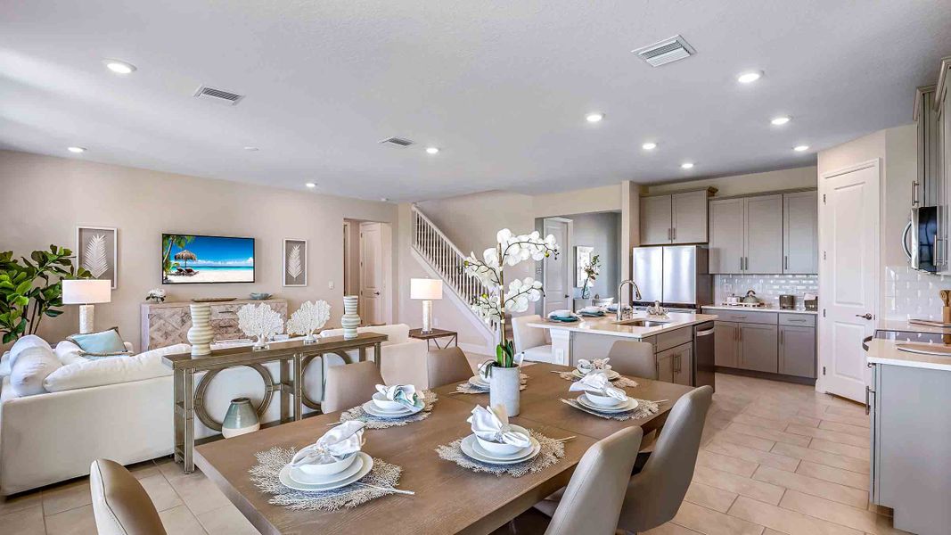 Furnished interior view inside a new home in Solera at Lakewood Ranch, Bradenton (Image 8).