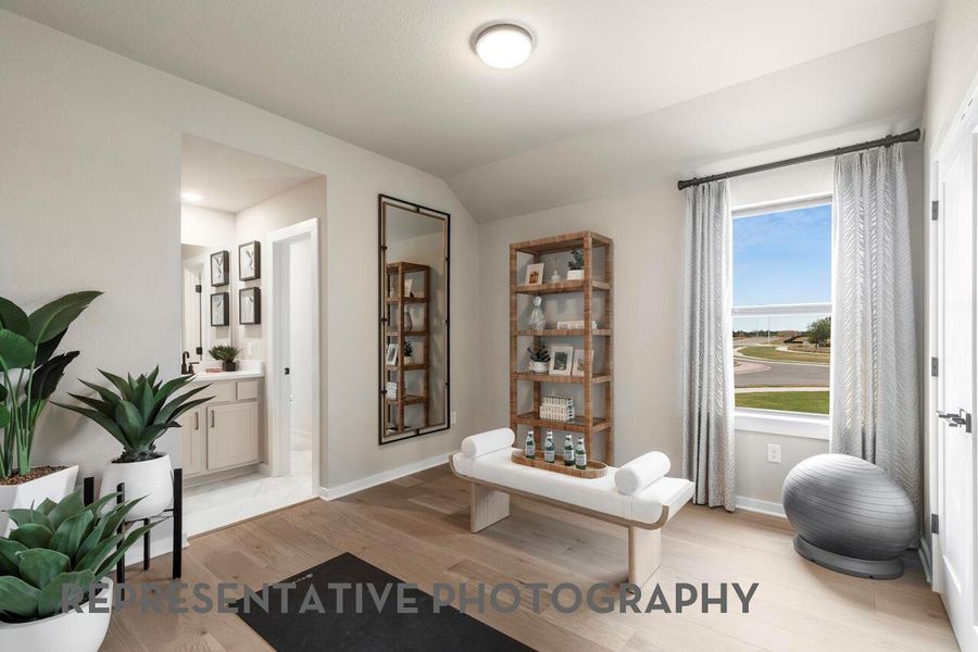 Furnished interior view inside a new home in Easton Park, Austin (Image 10).