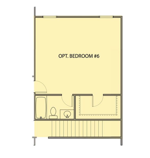 2D floor plan layout for the Parker by Kerley Family Homes in The Estates at Hurricane Pointe, Douglasville, GA (Image 12).
