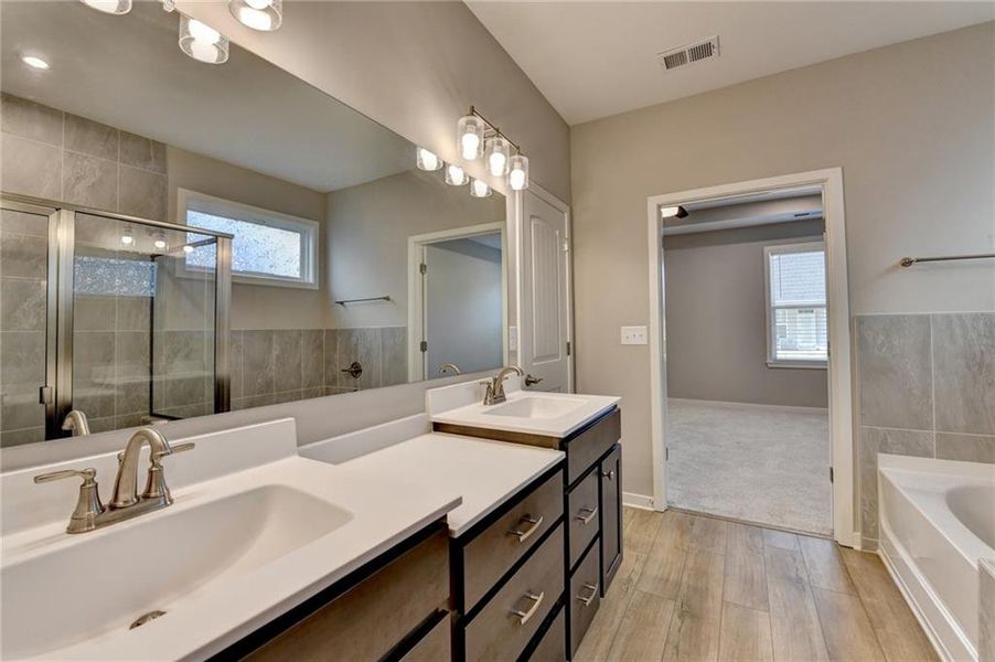 Furnished interior view inside a new home in The Reserve At Liberty Park, Braselton (Image 18).