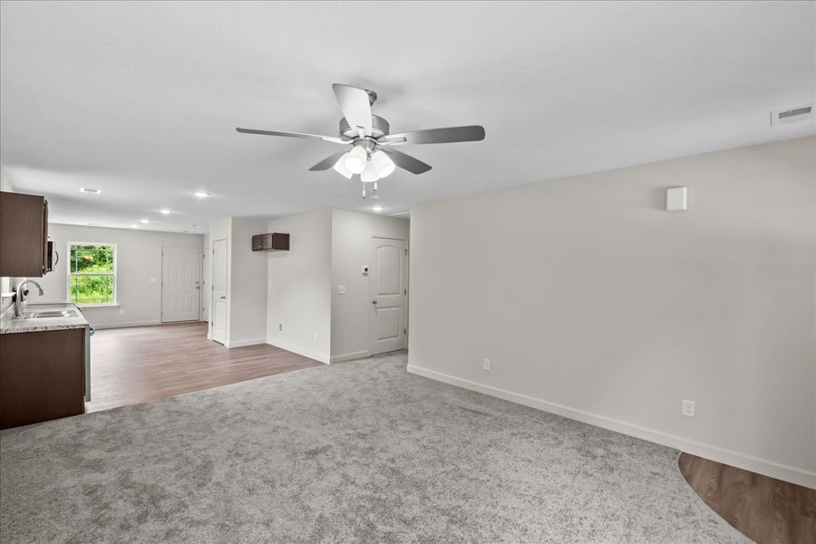 Representative unfurnished interior of a home built from the Elliott by Enchanted Homes in Gentry Place, Spartanburg (Image 19).